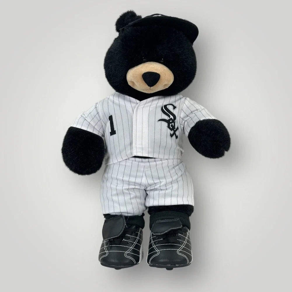 Chicago White Sox Build A Bear Plush 18in Black Bear Baseball‎ Uniform Clete